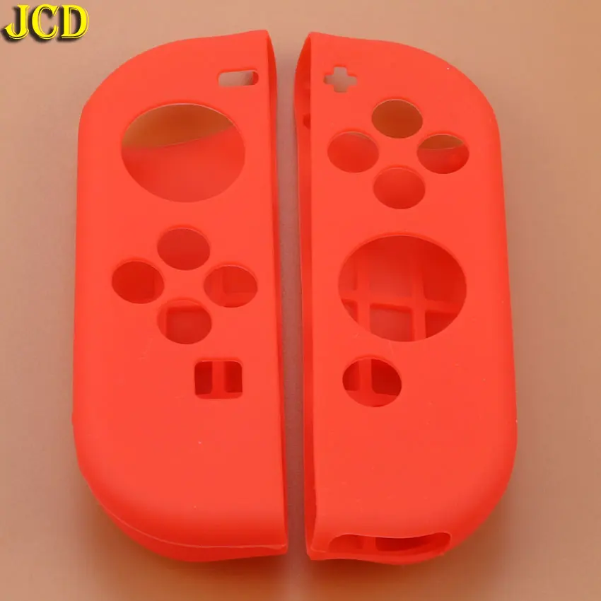 JCD Противоскользящий силиконовый мягкий чехол для kingd Switch NS JOY CON силиконовый защитный чехол для переключателя Joy-Con контроллер - Цвет: red