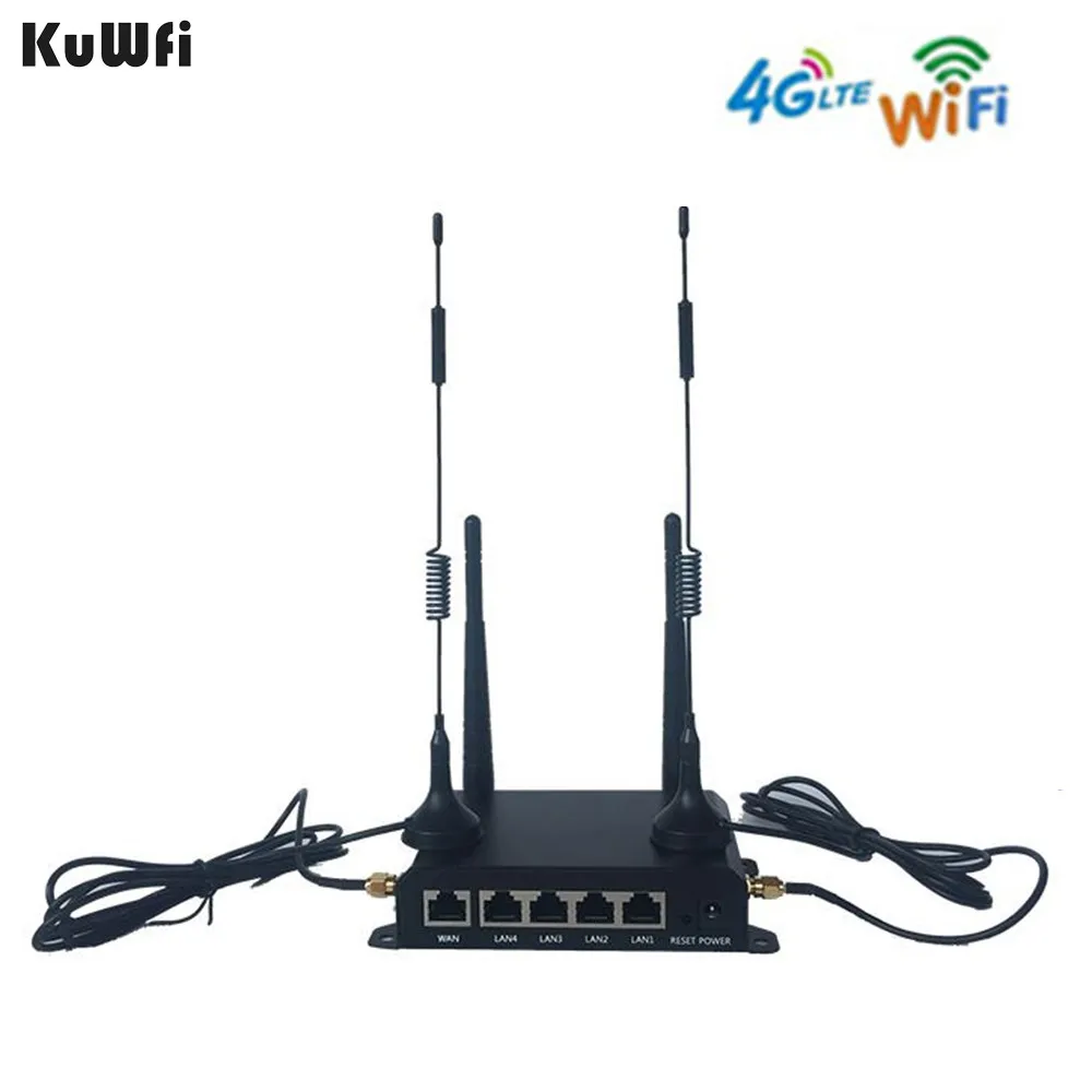 KuWFi OpenWRT 300Mbps Industrial CarWiFi Wireless Router 4G LTE Wifi