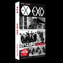 K-POP, EXO, о се Хун Chanyeol Xiumin Baekhyun D.O. Кай Чэнь Lay Suho Fanart открытка открытки стикеры книги по искусству книга Подарок Косплей Книга комплект