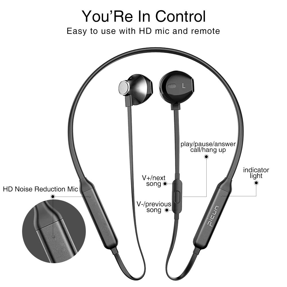 Sound intone H12 Bluetooth наушники Беспроводной для телефона Xiaomi iPhone спортивные