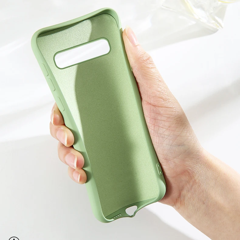 Жидкий силиконовый резиновый чехол для Samsung Galaxy S10E S10 S8 S9 Plus S7 Edge A7 J4 J6 2018 M10 M20 M30 A10 A20