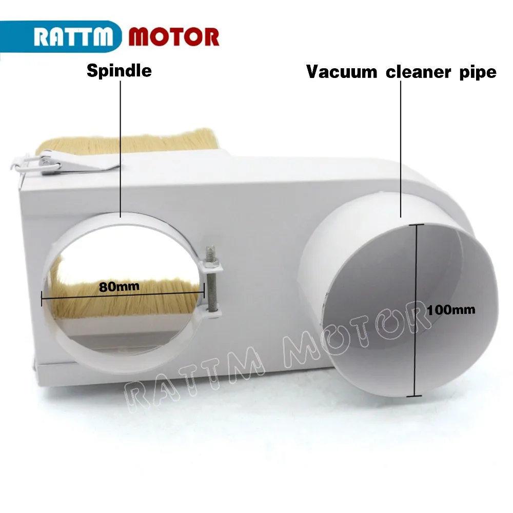 80mm Spindle motor dust cover Vacuum Cleaner Dust Shoe for CNC Router
