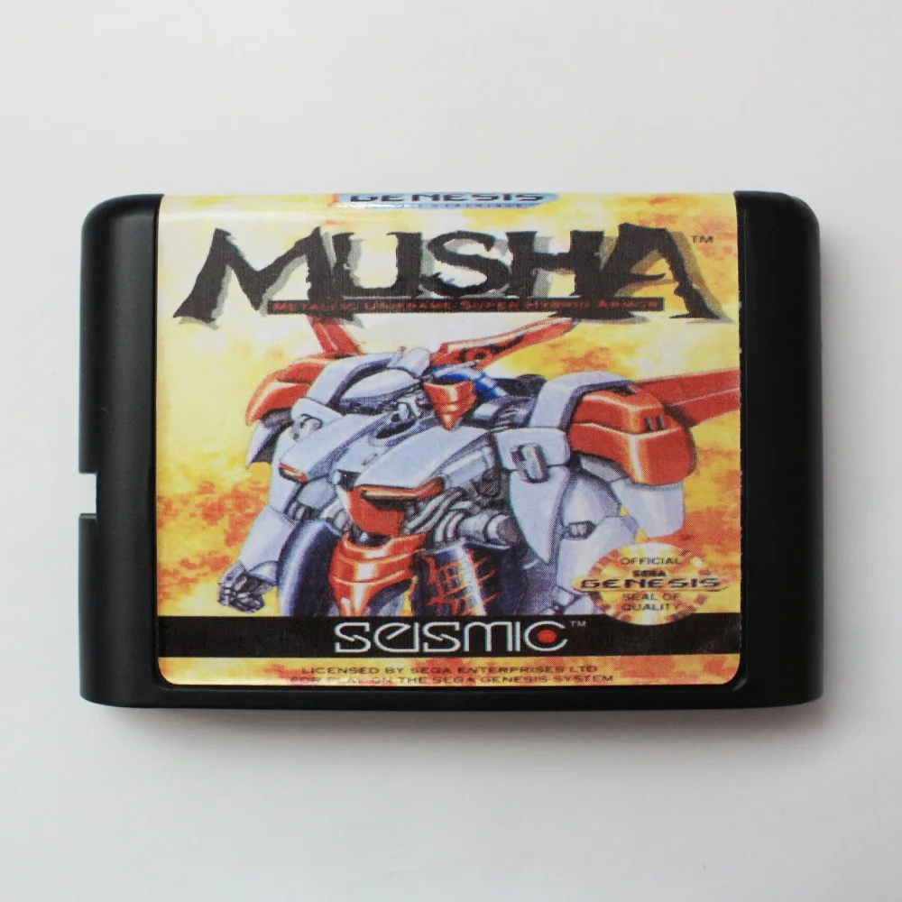 MUSHA 16 бит sega MD игровая карта для sega Mega Drive для Genesis