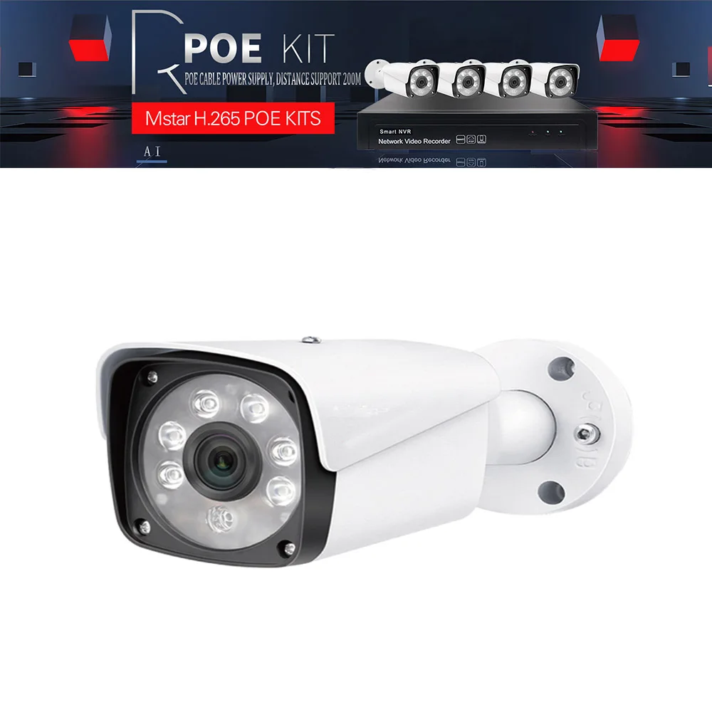 IMPORX 8CH 5MP HD POE NVR Камера видеонаблюдения системы безопасности ночное видение POE ip-камера система видеонаблюдения ИК Комплект видеонаблюдения 2 ТБ HDD