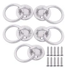 5 шт. Нержавеющая сталь M6 круглый полиэтилен высокой плотности накладка на глаза пластина u-образный крюк кольцо сварные