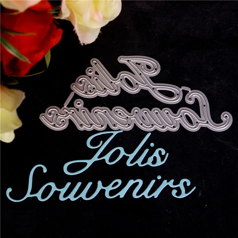 

French word Cards Making Metal Cutting Dies For DIY Scrapbooking Photo Album Paper Decorative Crafts Die Cut