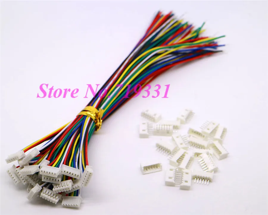 

20X Mini 1.25mm Micro JST 1.25 6-Pin Male&Female Connector plug with Wires Cables