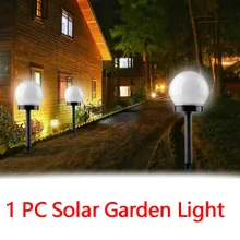 1 шт. Водонепроницаемый светодиодный лампа, подзаряжающаяся на солнце практичный ночник уличная газонная лампа Кемпинг Сад Путь наземные лампы