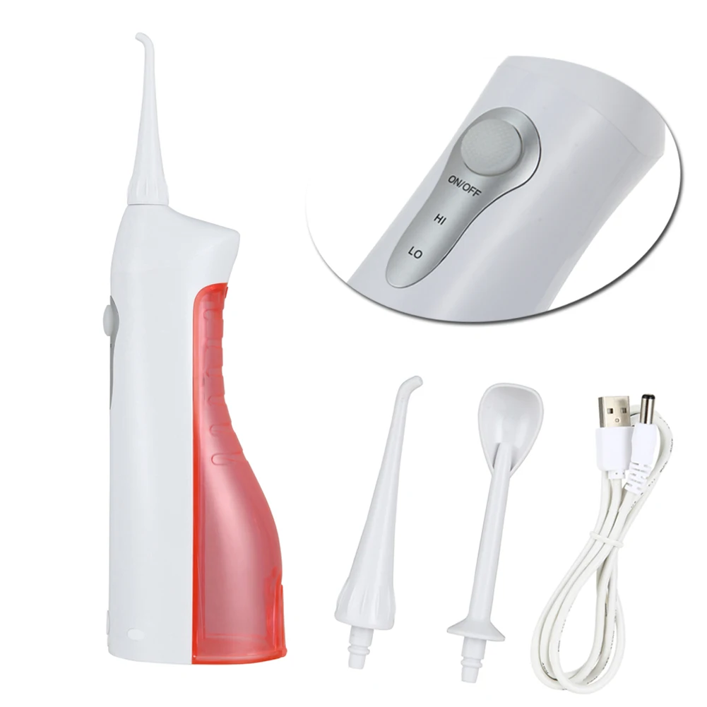 

Personal Electric Power Floss Dental Water Jet Set Rechargeable Home Tooth Cleaning Whitening Cleaner Kit For Women HB8
