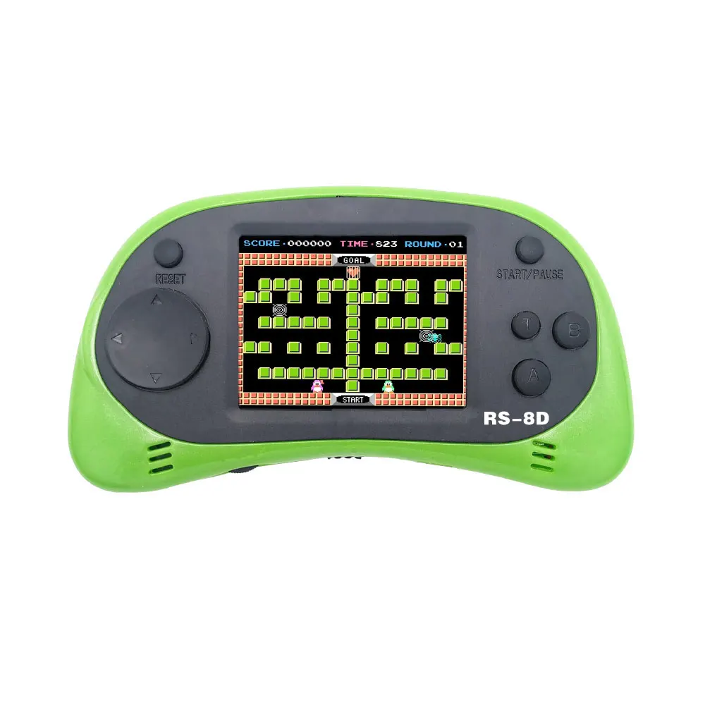 Rs-8D игровая консоль 8 бит 2,5 дюймов Портативный видео Портативный игровой плеер встроенный 260 Ретро игра - Цвет: Green