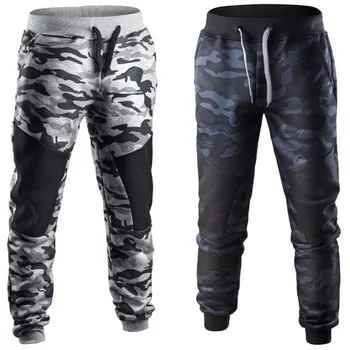

2018 Newly Arrival concise style Men Leisure Spring Casual Patchwork Camouflage Pants Sweatpants OT22