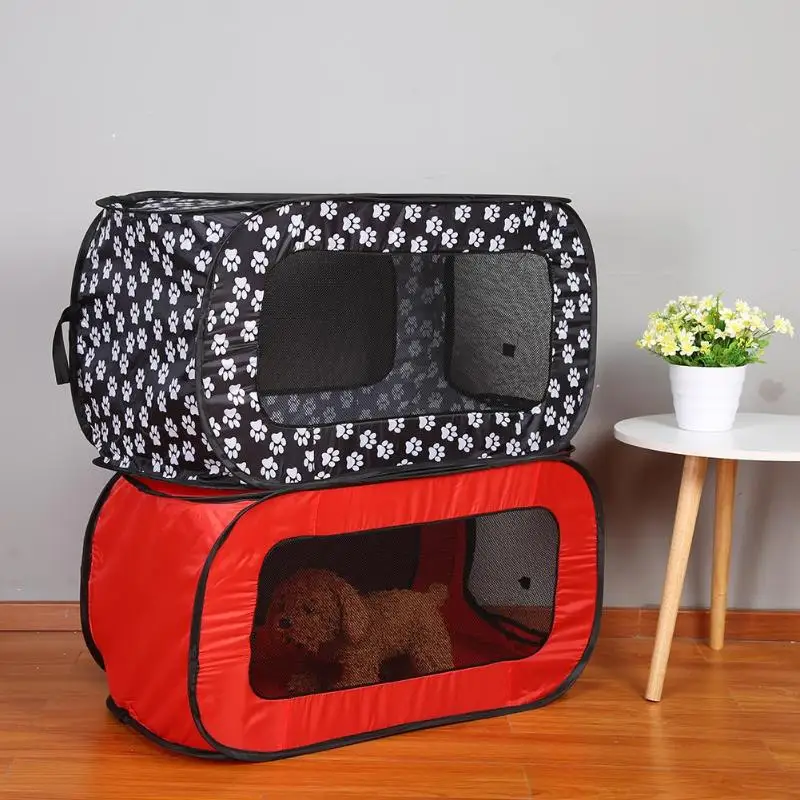 Портативная Складная прямоугольная палатка для питомцев клетка для собак ограждение для детского манежа питомник для щенков обучающая игрушка для кошек кролик животное игровой туннель