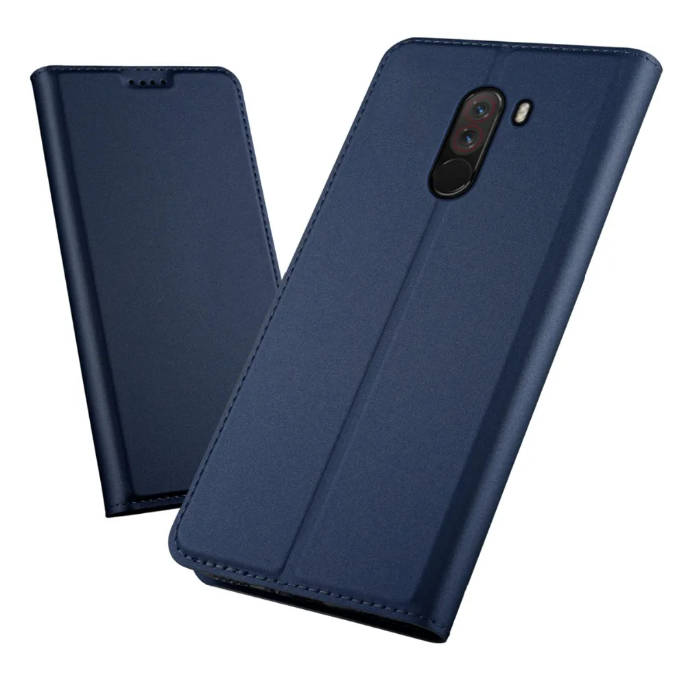 

CASEWIN Original for Xiaomi Pocophone F1 Case Cover PU Leather Wallet Cover Protective Armor Funda Pocophone F1 Flip Cases