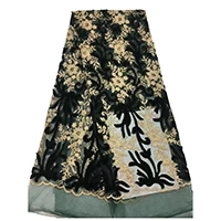 Me-dusa/модное платье с цветочным узором высокого качества, африканский кружевной французский Фатин, кружевное свадебное платье, ткань, бархат, вышивка золотой нитью - Цвет: color 8