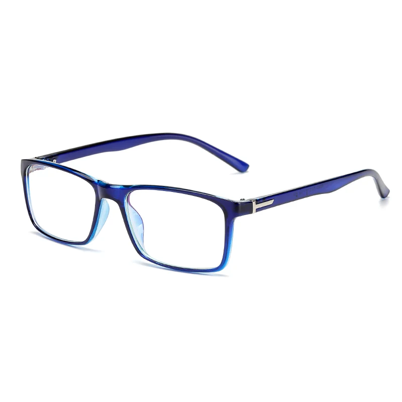 Модные женские очки, оправа для мужчин, черная оправа для очков, винтажные Квадратные прозрачные линзы, очки, оптическая оправа для очков - Цвет оправы: BLUE
