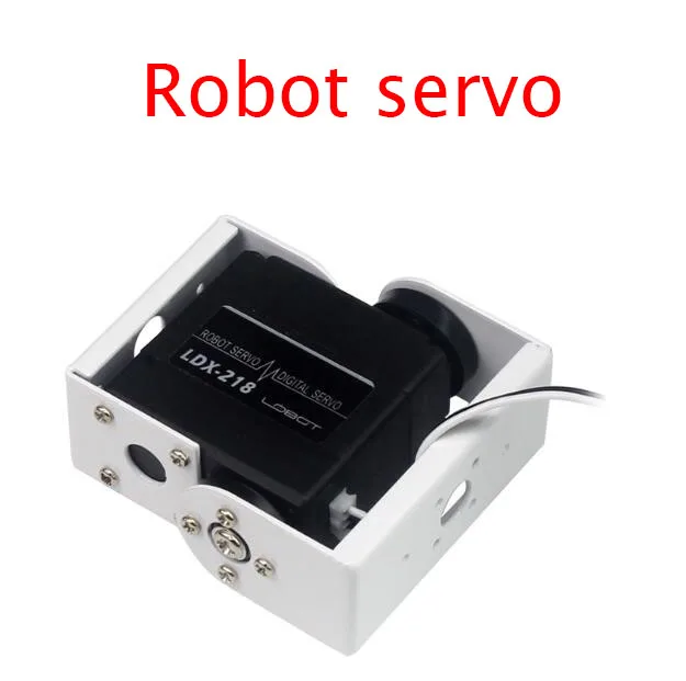 

DIY Racing Robot Servo With Mount Bracket Large Torque Double Shaft Digital Servo Spare Parts For Robot Joint LDX-218 15KG
