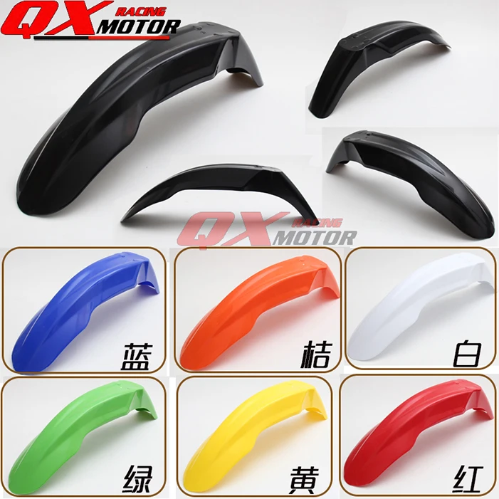 Ceny Motocykl uniwersalny 7 kolory plastikowe przednie błotniki błotnik dla YZ WR XR CRF KLX KX RM RMZ DR DRZ 125 250 450