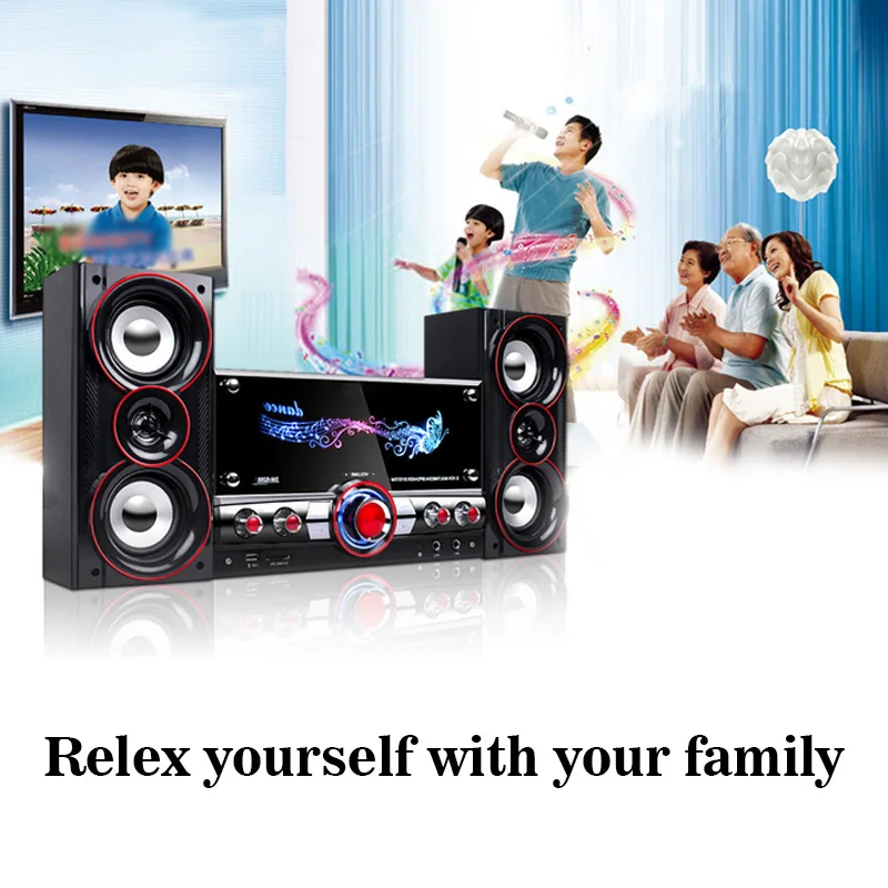 

KINCO Home Party Wireless HIFI System Karaoke Bluetooth Devices 3D Surround Sound Music Center System for Relaxing Yourself