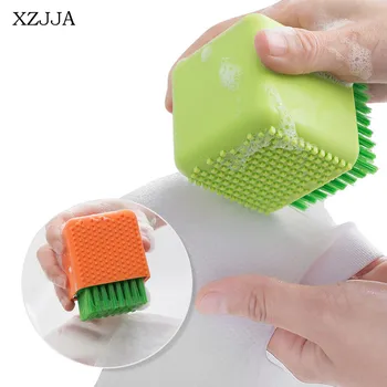 

XZJJA Creative Potted Silica Gel Cleaning Brush Soft Bristle Shoes Brush Dual Purpose Clothes Bras Underwear Rub Wash Scrubbing