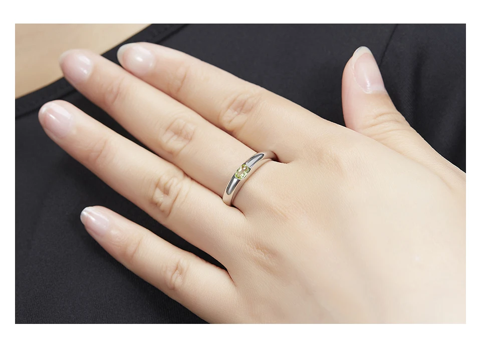 Hutang, Свадебное женское кольцо, натуральный Перидот, зеленый драгоценный камень, 925 пробы, Серебряная лента, кольца с хвостом, изящное элегантное ювелирное изделие, Новое поступление