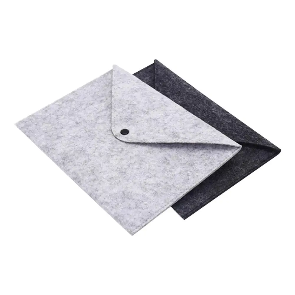 

Random Color Black Or Gray Felt File Bag For Documents Case Office Briefcase Bags Briefcases Document Bag Organizer Pouch Purse
