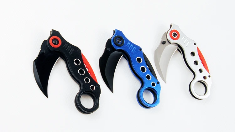 karambit knife 440 Blade aluminium handle practice folding EDC Tool outdoor camping survival exploration pocket | Инструменты