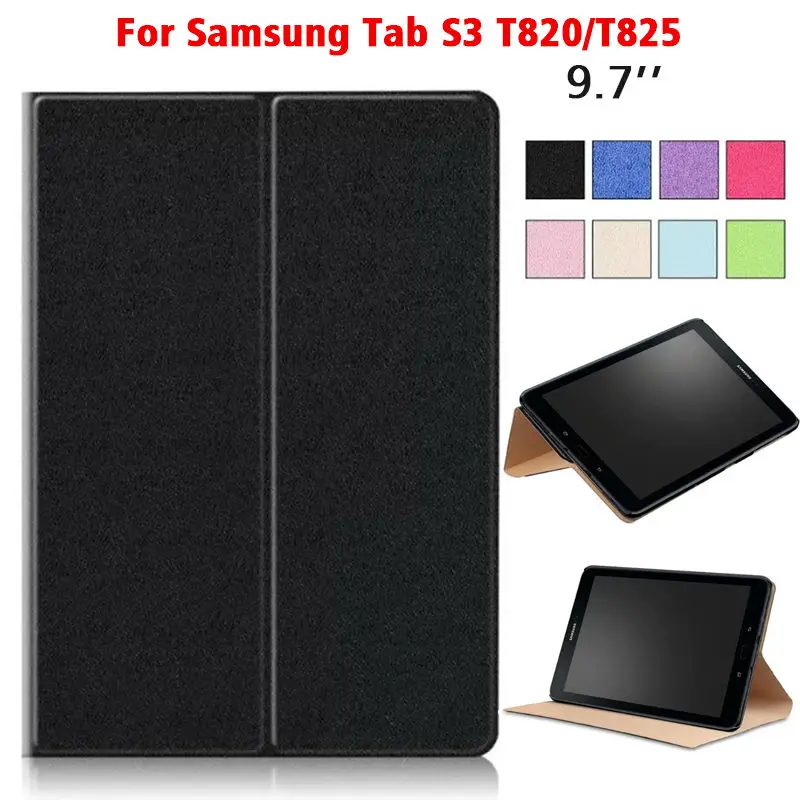 Tab S3 9.7'' T820 T825 PU Leather Case Cover Shockproof Protective