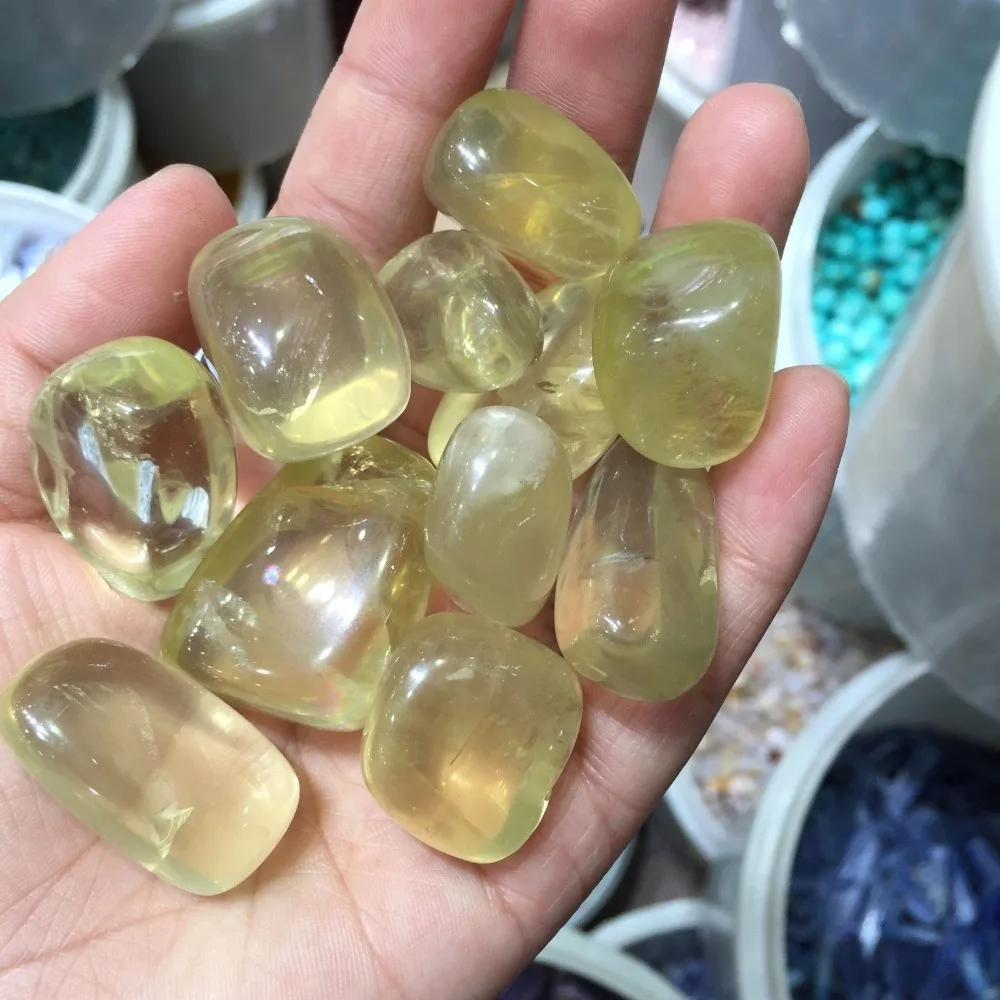 1kg Natural citrine tumbled stone quartz crystal healing meditation