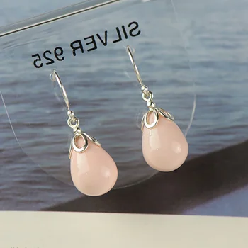 

Real 925 Sterling Silver Earrings Mother Pearl Drop Earrings For Women Best Gifts Personalized Jewelry Oorbellen Ringen