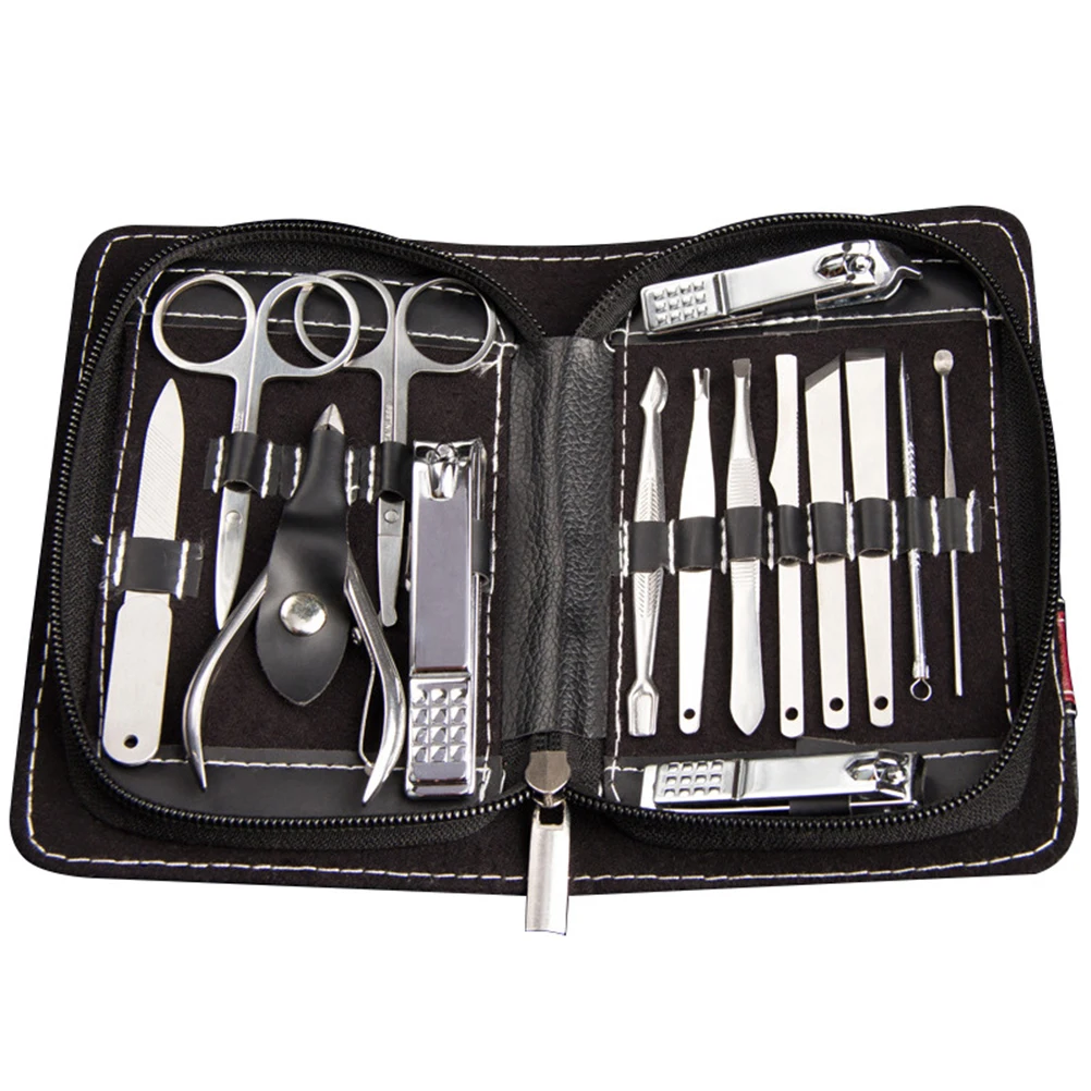 

15PCS/Set Nail Clippers Portable Stainless Steel Durable Multi Function Pedicure Set for Adults Men Women
