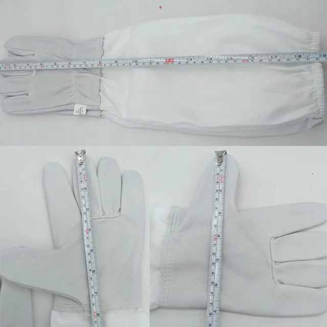 Méhek Kesztyű Méhészeti Védő Kecskebőr Hosszú Ujjú Szellőztetett Professzionális Apikultúra Méhész Ruházat - Image 5