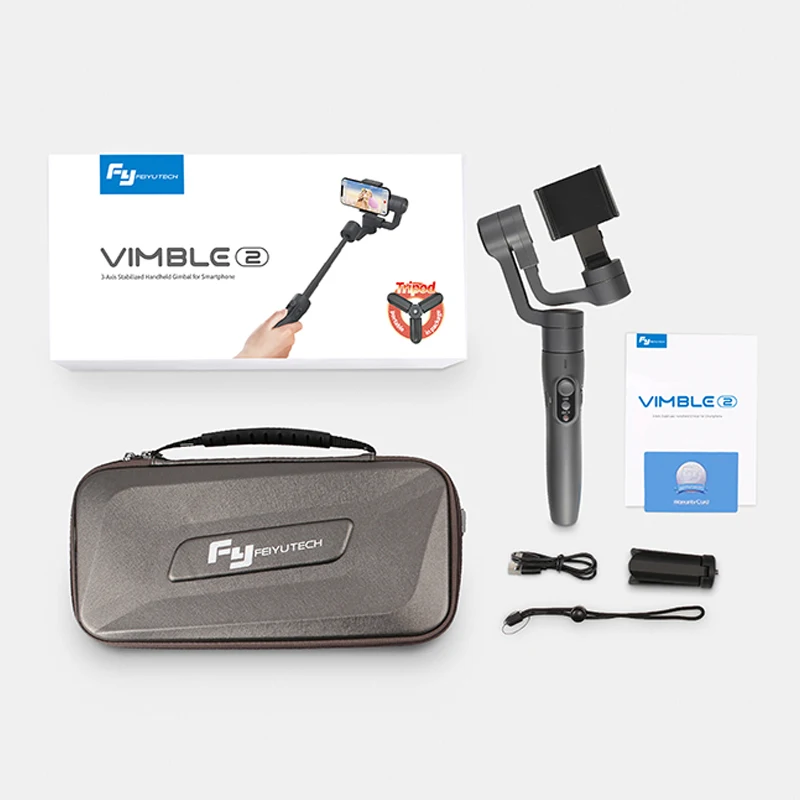 Стабилизатор для смартфона FeiyuTech Vimble 2 3 осевой Ручной с удлинителем 183 мм штатив