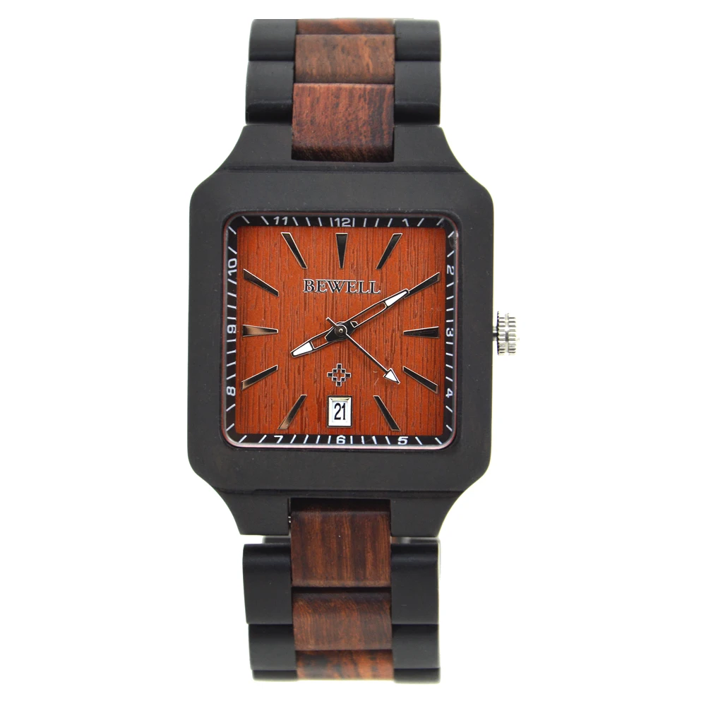 BEWELL WOODEN WATCH