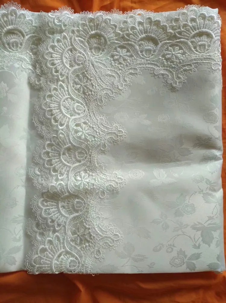 Европейский круглый стол скатерть кружевная скатерть полые белые скатерти коврики покрытие полотенца