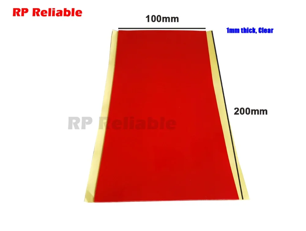 

1mm thick 4"x8" (100mmx200mm) Double Sided Adhesive Clear Sticker for Glass, Car Home Parts