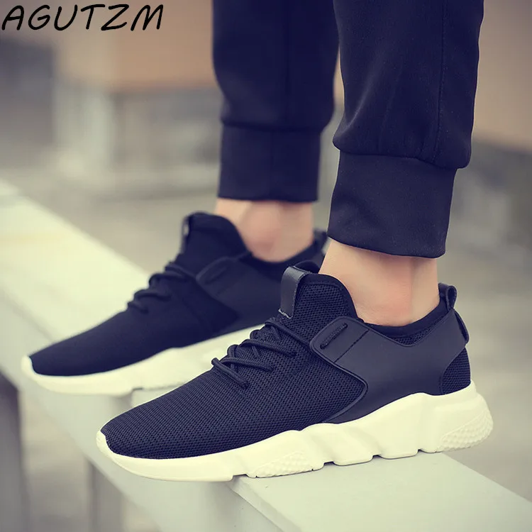 

AGUTZM Mesh Shoes Man Fashion Men's Straps Workout Corriendo Casual Sneakers Solid Shoes Breathable Strap Sneaker Male Men Shoes