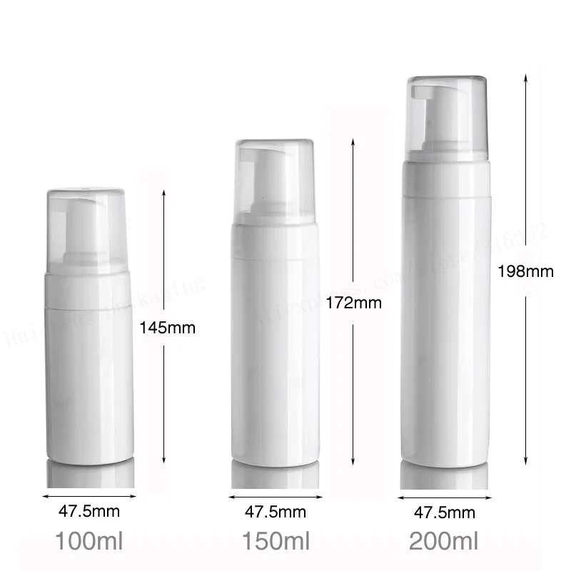 20x100 мл пустая пластмассовая бутылка для вспенивания бутылка-диспенсер для мыла контейнерпена-мыло-рассеивать бутыль с насосом для пены Янтарный синий белый прозрачный зеленый