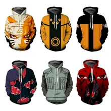 Наруто Толстовка пальто кофты Какаши Акацуки Саске О 'Брайен 3D толстовки пуловеры для мужчин и женщин Верхняя одежда Толстовка Куртка