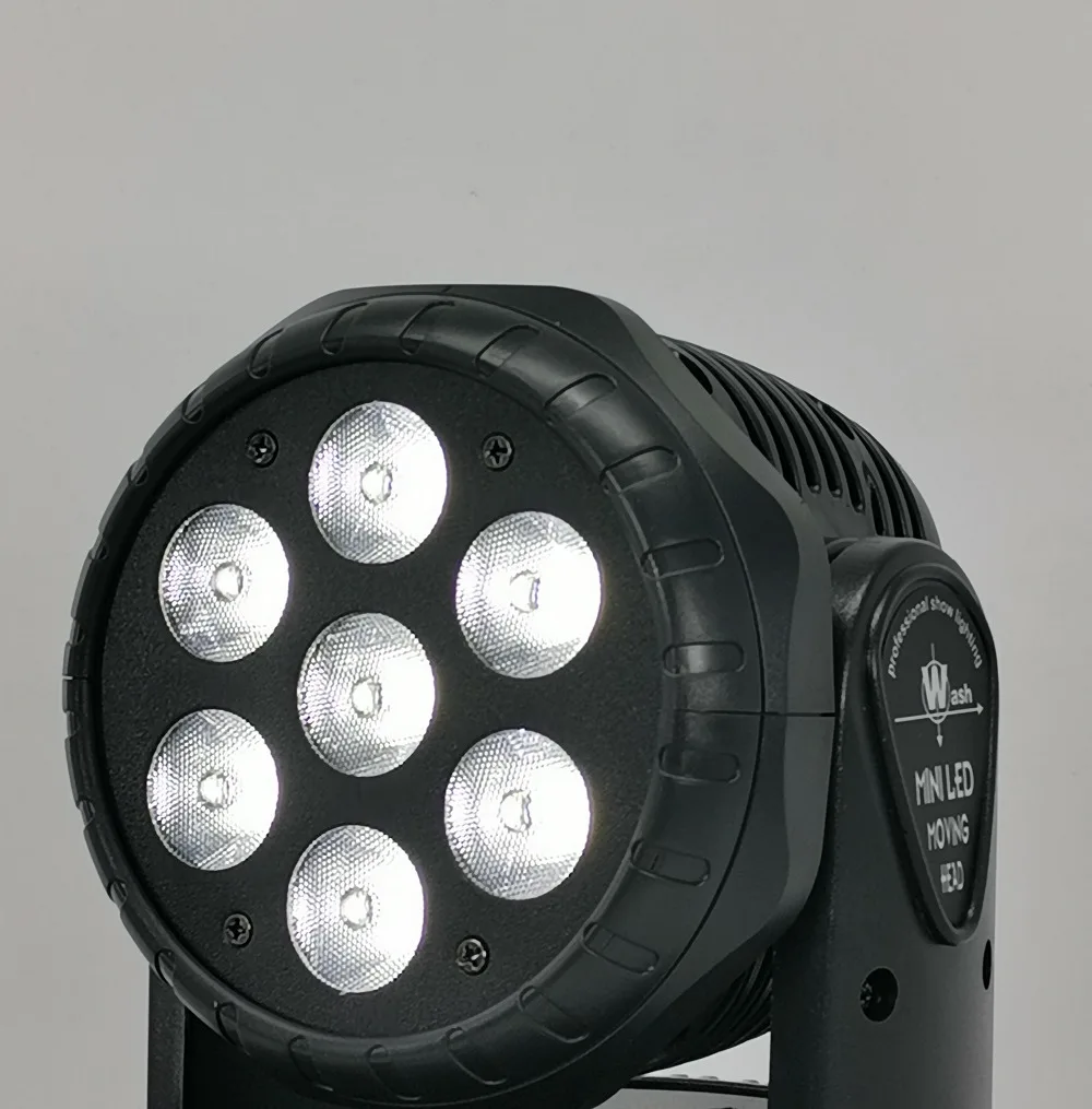 7x10w mini moving head lights rgbw 4in1 beam moving head light dmx512 professional stage disco equipment