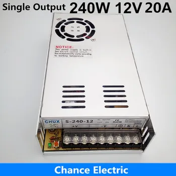 

12 Volt With Fans 240W LED Strip 110V 220V AC to DC 18A 240W Switching Power Supply