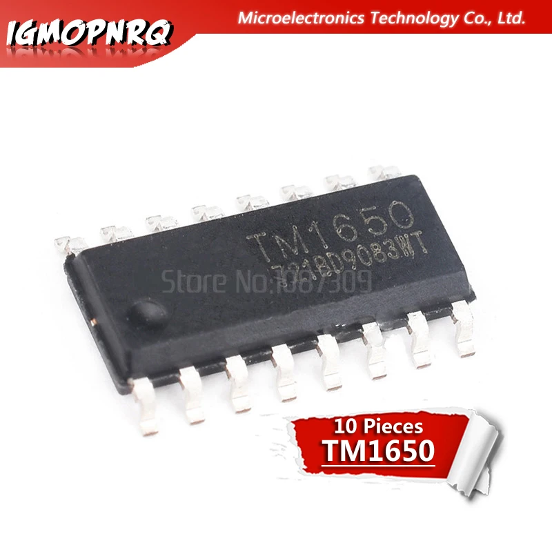 

10pcs TM1650 SOP-16 LED drive control / keyboard scan special day new original