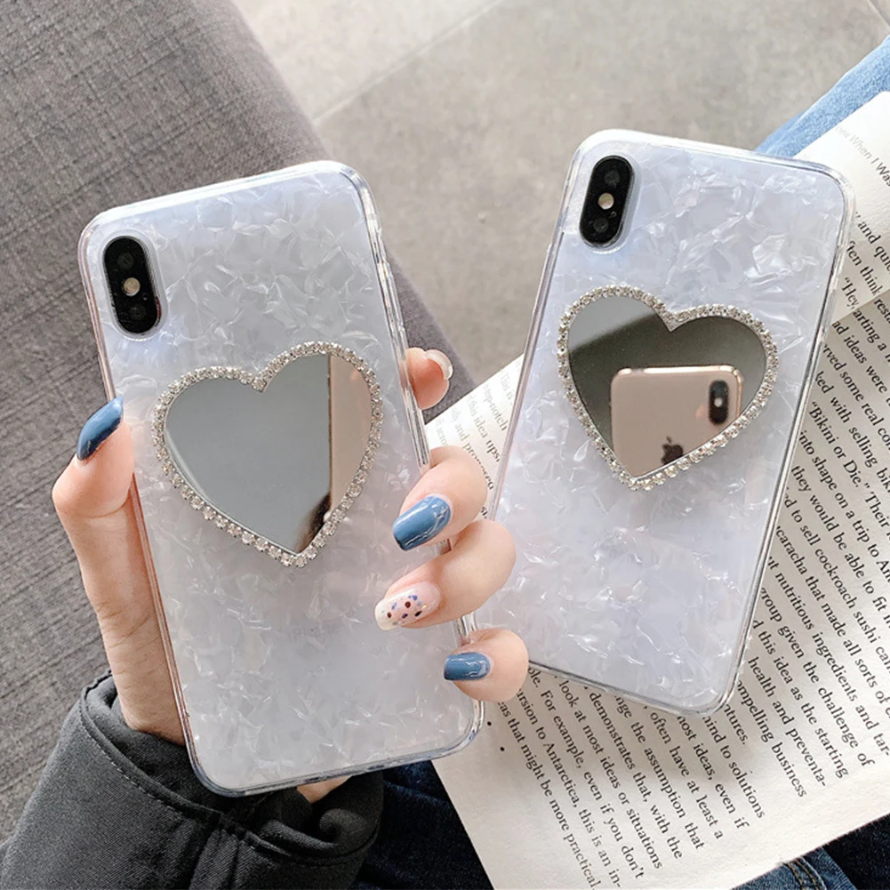Чехол для iphone 6 S 7 8 plus X XR XS MAX модный алмазный Мраморный зеркальный чехол телефона |