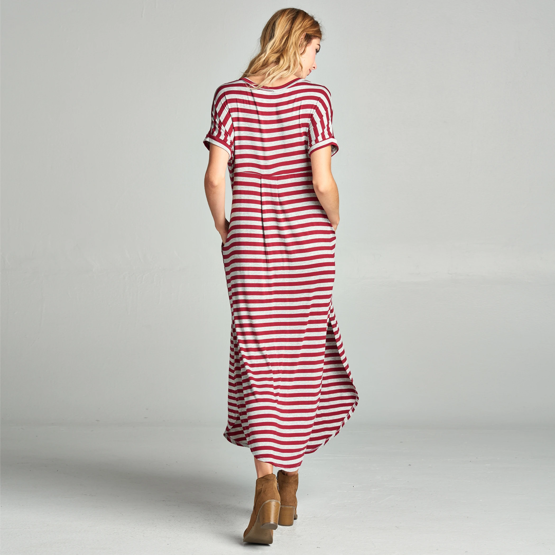 Classic Stripe Maxi Dress in 8 Colors (2)