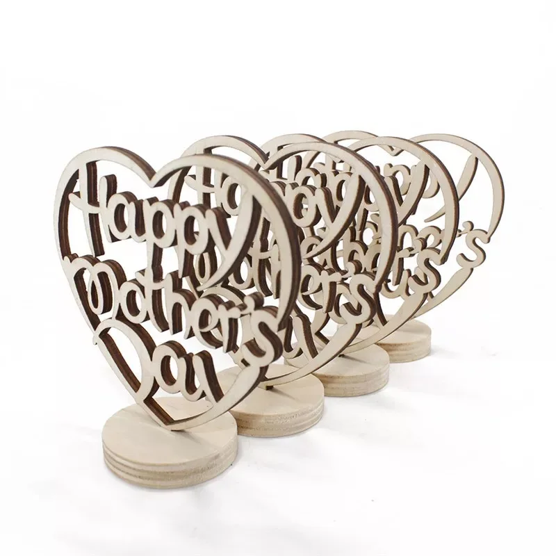 mother day wood  table decoration MOM wooden gift home decoration (4)