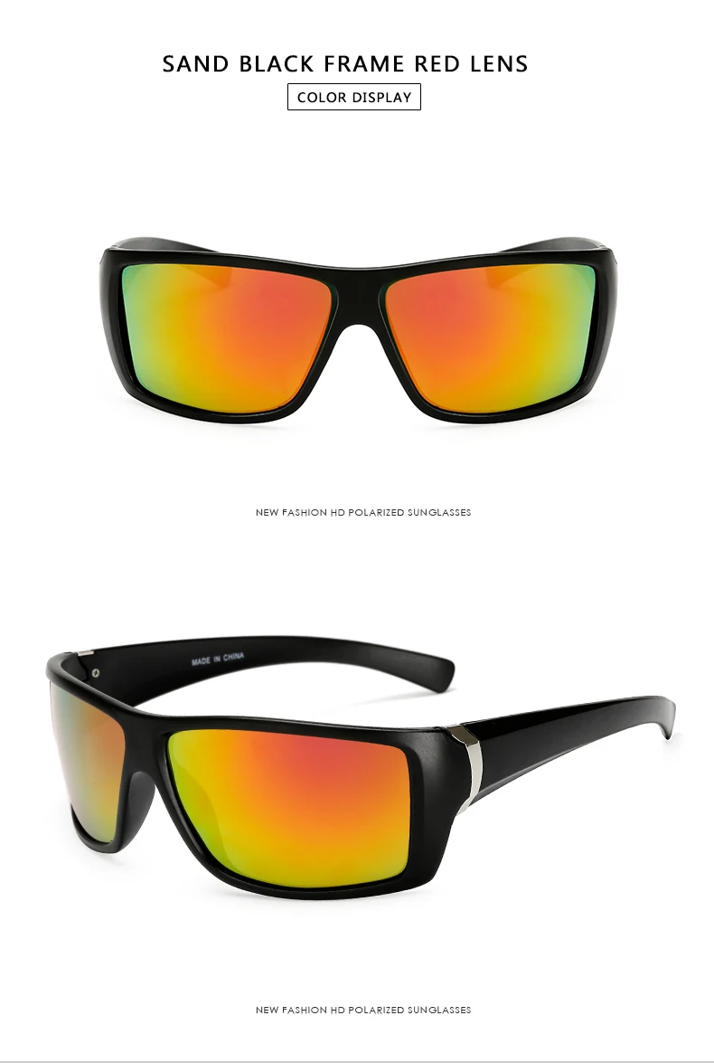 Высокое качество желтый ночного видения для мужчин ночного вождения поляризованные солнцезащитные очки Квадратные мужские водительские предохранительные очки облачный туман день