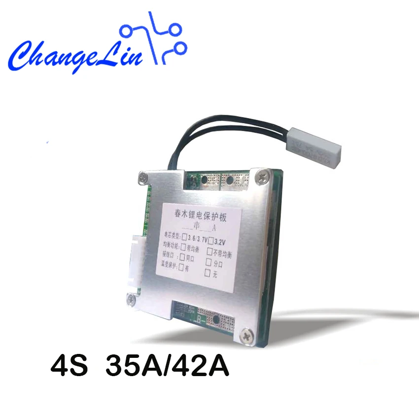 

4S 35A/42A Li-ion Lipo Lifepo4 Lithium Battery Protection Board with Balance and Temperature Control BMS for Electric Car EV