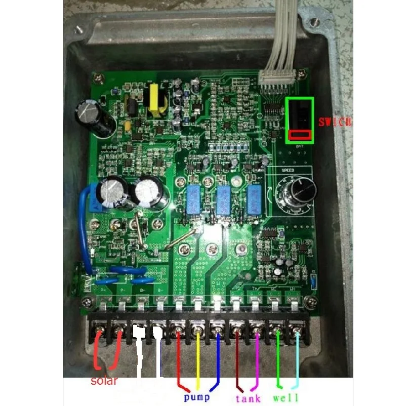 DC72V 1300 Вт 3 дюйма Высокопроизводительный Солнечный погружной водяной насос для глубокого колодца Макс. Подъем 120 м 3SPSC6. 5/120-D72/1300