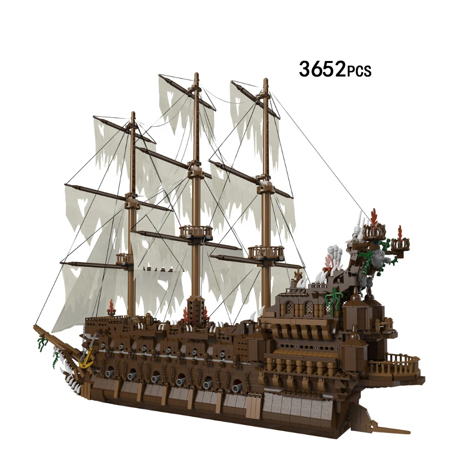 Hot movie Caribbean pirate flying Dutchman ship moc building block model davy jones Captain Jack Maccus figures bricks toys Hot movie Caribbean pirate flying Dutchman ship moc building block model davy jones Captain Jack Maccus figures bricks toys