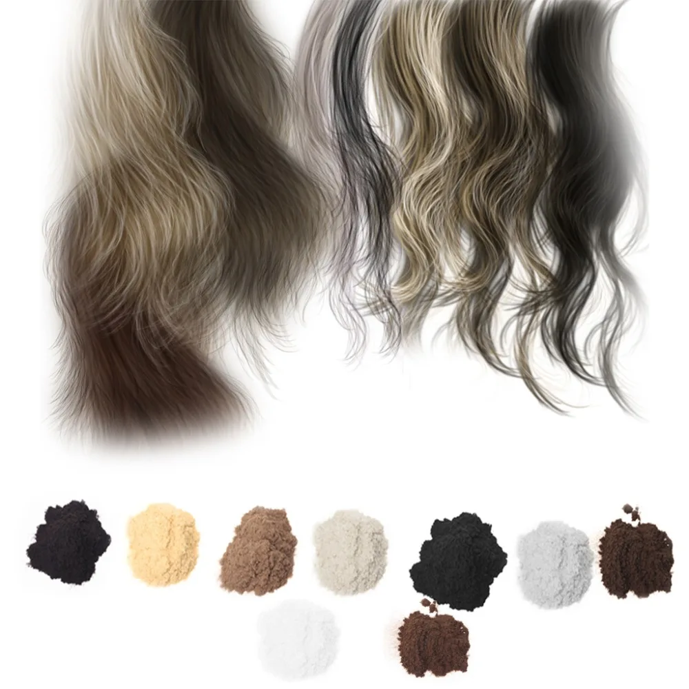 

FSHALL 100g Hair Building Fiber Powder Keratin Loss Treatment Refill Spray Applicator 9 Color