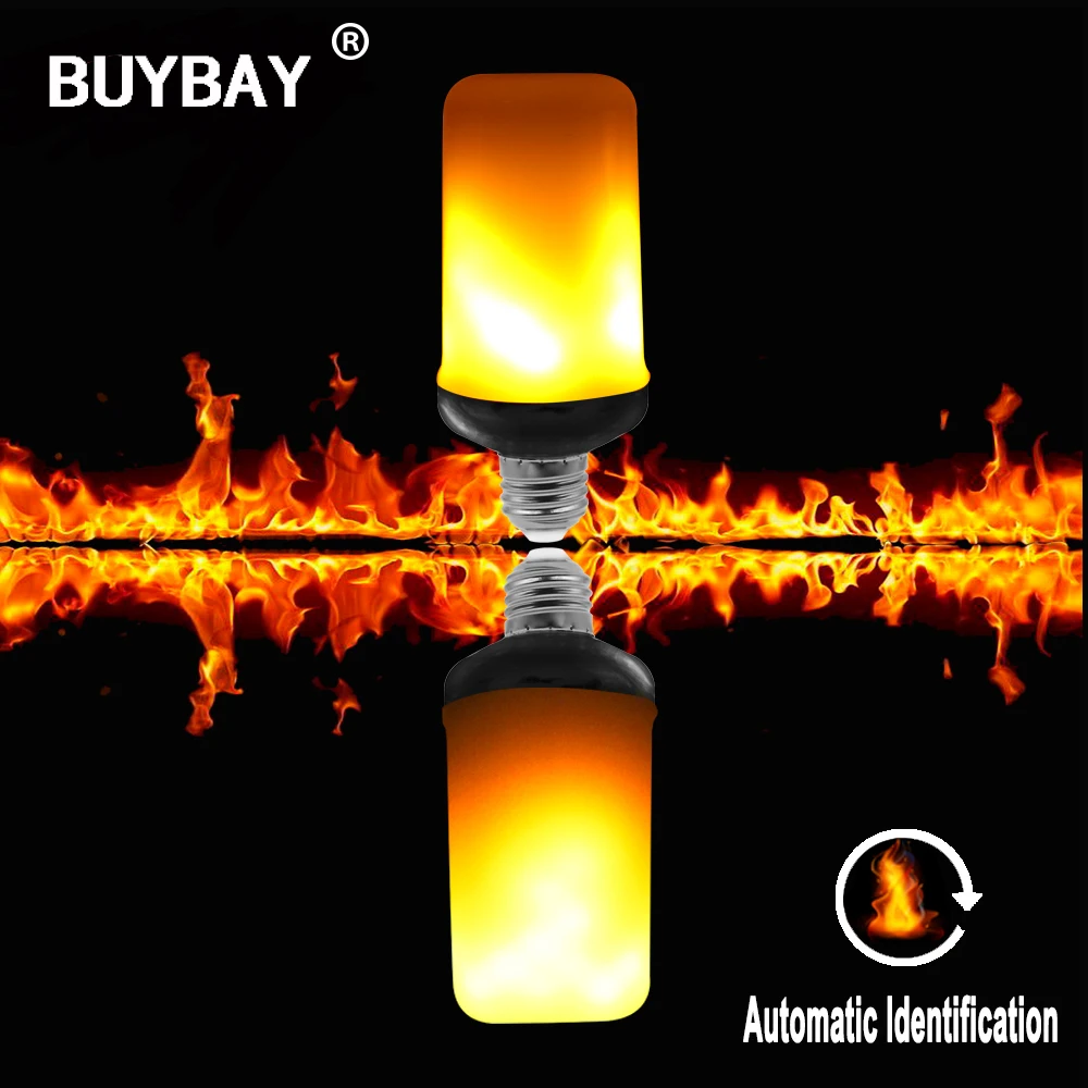 

Ultra bright 9W E27 E26 Flame light bulb 85-265V 220V 110V LED lamp with flame fire 3 modes LED lights